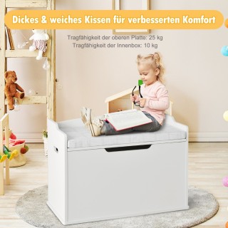 Costway Πολυχρηστικό Κουτί Αποθήκευσης Παιχνιδιών με Καθιστικό και ... Costway Πολυχρηστικό Κουτί Αποθήκευσης Παιχνιδιών με Καθιστικό και ...