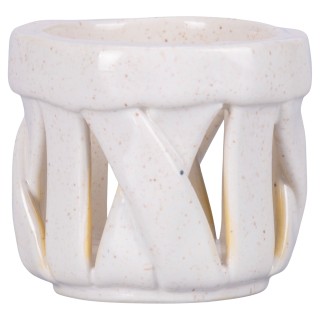 Villa DEste  Σετ 4 τμχ Πολυχρηστικό Καλάθι σε Λευκή Κεραμική 4 Toni...