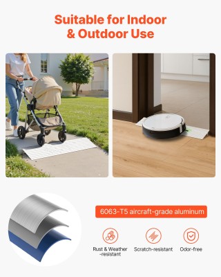 VEVOR Αλουμινένια Ράμπα 26mm για Καροτσάκια, Σκούτερ & Ποδήλατα - Φ...