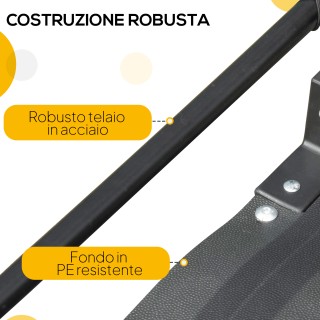 HOMCOM Καρότσι Ποδηλάτου 70L με 2 Τροχούς 16, 2 Ανακλαστήρες και Ση...