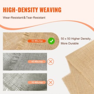 VEVOR  Ρολό Υφάσματος Λινάτσας 40x30 για Χειροτεχνίες & Φυτά CMBJ40...