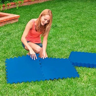 BAKAJI Βάση Πισίνας Υπεράνω Εδάφους Τάπητας Πλακίδια Παζλ 8 τεμ 50x...