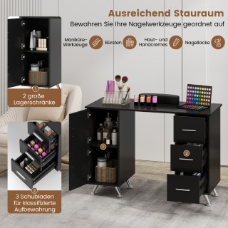 Costway Τραπέζι Μανικιούρ με Αποθηκευτικό Χώρο και Ανθεκτική Επιφάν... Costway Τραπέζι Μανικιούρ με Αποθηκευτικό Χώρο και Ανθεκτική Επιφάν...