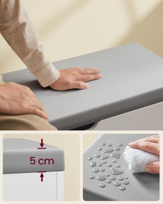 VASAGLE Λευκός Πάγκος Παπουτσιών με Αποθηκευτικό Χώρο 60x30x44 εκ. ... VASAGLE Λευκός Πάγκος Παπουτσιών με Αποθηκευτικό Χώρο 60x30x44 εκ. ...