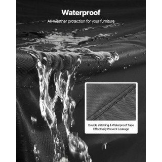 VEVOR Αδιάβροχο Κάλυμμα Επίπλων Κήπου 420D 126x63 FXJJZNJB1266BTTBB...