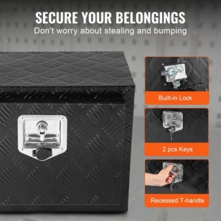 Κουτί Εργαλείων Αλουμινίου VEVOR 24 x 17 x 18 για Φορτηγά & Τρέιλερ... Κουτί Εργαλείων Αλουμινίου VEVOR 24 x 17 x 18 για Φορτηγά & Τρέιλερ...