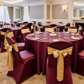 VEVOR Καφέ Καλύμματα Καρέκλας 50τμχ, Πολυεστέρας και Spandex, 51 x ...