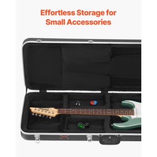 VEVOR Ηλεκτρική Κιθάρα Σκληρή Θήκη 105εκ με Κλειδαριά και Κλειδιά γ...