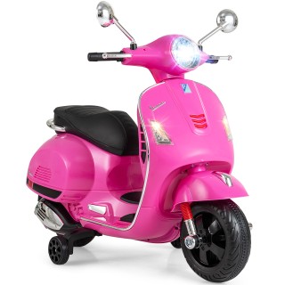 Costway Ηλεκτρική Παιδική Μοτοσικλέτα VESPA Ροζ με LED Φώτα & Κόρνα...