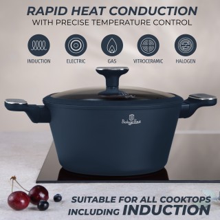 Berlinger Haus  Σετ Μαγειρικά Σκεύη από Αλουμίνιο Matt Blue με Αντι...