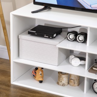 Έπιπλο τηλεόρασης HOMCOM 32-55 με ανοιχτά ράφια MDF, 120x40x60cm, Λ...