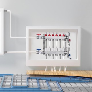 Σετ Συλλέκτη Θέρμανσης Δαπέδου VEVOR 6-Κλάδων για Σωλήνες PEX 1/2 ... Σετ Συλλέκτη Θέρμανσης Δαπέδου VEVOR 6-Κλάδων για Σωλήνες PEX 1/2 ...