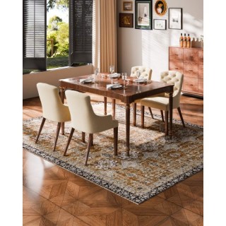 VEVOR Μεγάλο Αντιολισθητικό Χαλί 7.5x9.5 ft Vintage Καφέ Πράσινο JX...