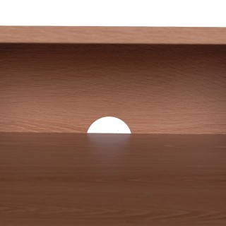 Galileo Κινητή βάση τηλεόρασης από ξύλο MDF με 2 ράφια και 2 κάθετε...