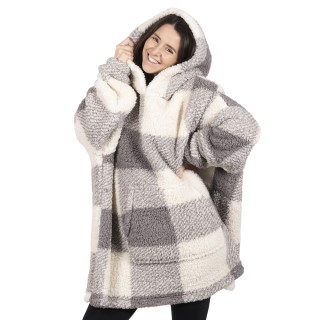 Galileo Κουβέρτα σκακιέρας από sherpa με κουκούλα 85x95cm LeFlaf (έ...