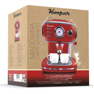 Kooper Αυτόματη μηχανή καφέ espresso με ακροφύσιο ατμού για cappucc...
