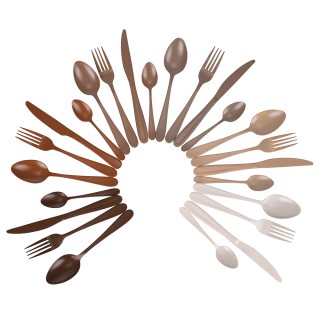 Villa DEste Σετ 24 μαχαιροπίρουνα από ανοξείδωτο ατσάλι σε ματ από... Villa DEste Σετ 24 μαχαιροπίρουνα από ανοξείδωτο ατσάλι σε ματ από...