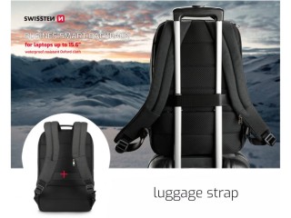 SWISSTEN Σακίδιο Πλάτης για Laptop 15,6, Μαύρο 8595217478169 SWISSTEN Σακίδιο Πλάτης για Laptop 15,6, Μαύρο 8595217478169