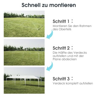 Costway  Πρακτική Τέντα Εξωτερικού Χώρου 3x9μ με Ανθεκτικό Μεταλλικ...