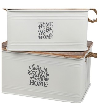 Σετ 3 Μεταλλικά Κουτιά Αποθήκευσης 60x38x33cm Urban Living 54097 Σετ 3 Μεταλλικά Κουτιά Αποθήκευσης 60x38x33cm Urban Living 54097