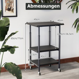 Costway Τροχήλατο Μεταλλικό Σταντ Εκτυπωτή με Ρυθμιζόμενο Ύψος 6... Costway Τροχήλατο Μεταλλικό Σταντ Εκτυπωτή με Ρυθμιζόμενο Ύψος 6...