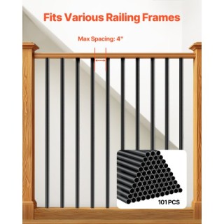 VEVOR Σκάλες Αλουμινίου: Δημιουργικά Κάγκελα με Βίδες και Καλύμματα... VEVOR Σκάλες Αλουμινίου: Δημιουργικά Κάγκελα με Βίδες και Καλύμματα...