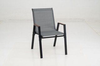 Costway Σετ 2 Στοιβαζόμενες Καρέκλες Κήπου με Ψηλή Πλάτη από Διαπνέ...