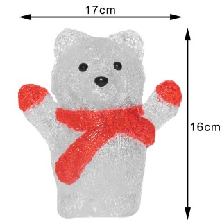 BAKAJI Αρκούδα Πολική Αρκούδα Ακρυλικό Χριστουγεννιάτικο Σχήμα LED... BAKAJI Αρκούδα Πολική Αρκούδα Ακρυλικό Χριστουγεννιάτικο Σχήμα LED...