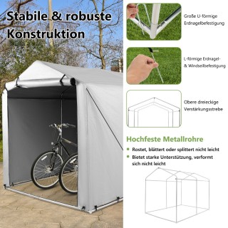 Costway Γκαράζ Σκηνή 160 x 218 x 164 cm Αδιάβροχο Μεταλλικό Σκελετό...