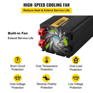 VEVOR Μετατροπέας Ισχύος 6000W 12V σε 230V LCD MCPXZXNBQXZXLKN41V2 VEVOR Μετατροπέας Ισχύος 6000W 12V σε 230V LCD MCPXZXNBQXZXLKN41V2