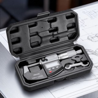 VEVOR Ψηφιακός Μικρόμετρος Εξωτερικού Μέτρησης 0-25.4mm, Ανάλυση 0.... VEVOR Ψηφιακός Μικρόμετρος Εξωτερικού Μέτρησης 0-25.4mm, Ανάλυση 0....