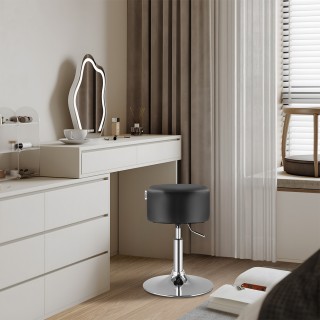 BAKAJI Περιστρεφόμενο Μαύρο Σκαμπό Μακιγιάζ με Άνετο Κάθισμα, Αντοχ... BAKAJI Περιστρεφόμενο Μαύρο Σκαμπό Μακιγιάζ με Άνετο Κάθισμα, Αντοχ...