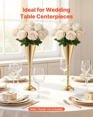 VEVOR 20 τεμ Βάσεις Λουλουδιών Γάμου, 43 εκ Ψηλές, Χρυσές HLHP165IN...