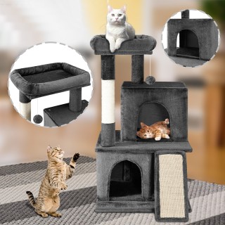 BAKAJI Δέντρο Αναρρίχησης Καταφύγιο για Γάτες Ονυχοδρόμιο Γκρι Φωλ... BAKAJI Δέντρο Αναρρίχησης Καταφύγιο για Γάτες Ονυχοδρόμιο Γκρι Φωλ...
