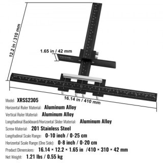 VEVOR Οδηγός Τοποθέτησης Λαβών Ντουλαπιών Αλουμινίου  JJWJJJQLHJBCL...