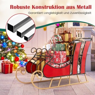 Costway Μεταλλικό Χριστουγεννιάτικο Έλκηθρο με Διπλή Αποθήκευση και... Costway Μεταλλικό Χριστουγεννιάτικο Έλκηθρο με Διπλή Αποθήκευση και...