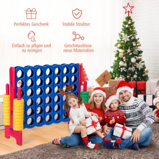 Costway  Τεράστιο Σετ Παιχνιδιού Σύνδεσε-4 για Οικογενειακή Διασκέδ...