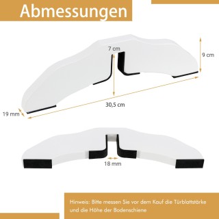 Costway Σετ 2 Τεμαχίων  Ξύλινα Πόδια Στήριξης για Παιδική Πόρτα Ασφ...