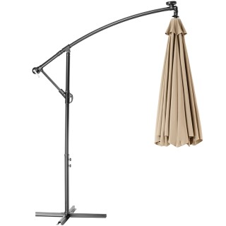 BAKAJI  Ομπρέλα Κήπου 3μ με Ηλιακό LED Φως Αποκεντρωμένος Πάσσαλος ...