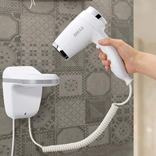 BAKAJI Σεσουάρ Τοίχου Ξενοδοχείου Χρώμιο Πιστολάκι Μαλλιών Μπάνιο ... BAKAJI Σεσουάρ Τοίχου Ξενοδοχείου Χρώμιο Πιστολάκι Μαλλιών Μπάνιο ...