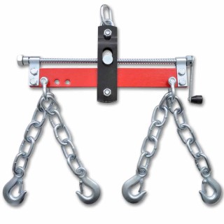 vidaXL Ισορροπιστής Κινητήρα 900kg με 4 Αλυσίδες & Μανιβέλα - Κόκκι...