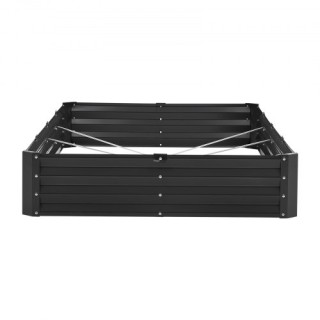 VEVOR Μεταλλικό Υπερυψωμένο Κρεβάτι Κήπου 8x4x1 ft Γαλβανισμένο Σκο...