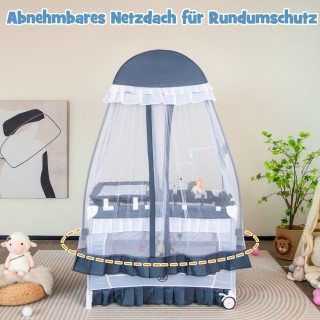 Costway Πολυλειτουργικό Βρεφικό Κρεβάτι 4-σε-1 με Διαστάσεις 66 x 9... Costway Πολυλειτουργικό Βρεφικό Κρεβάτι 4-σε-1 με Διαστάσεις 66 x 9...