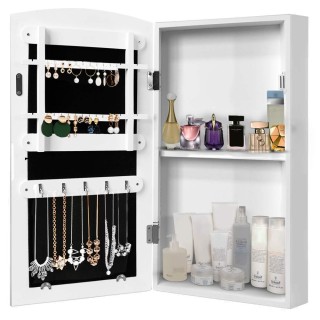 BAKAJI Κρεμαστό Ντουλάπι Κοσμημάτων με Καθρέφτη 60x30cm 02833098