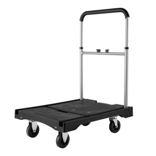 VEVOR Πτυσσόμενο Καρότσι Μεταφοράς 149.69kg με Περιστρεφόμενους Τρο...