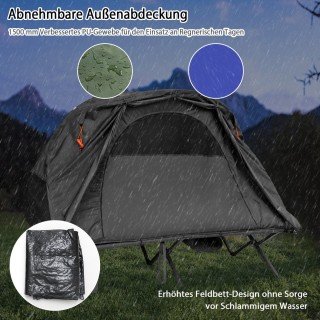 Costway  Πολυλειτουργικό Σετ Κάμπινγκ 4 σε 1 με Κρεβάτι, Σκηνή, Αυτ...