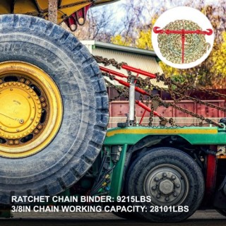 Σετ Αλυσίδας & Δεσμευτήρα VEVOR 3/8in-1/2in 10ft για Μεταφορές SZG... Σετ Αλυσίδας & Δεσμευτήρα VEVOR 3/8in-1/2in 10ft για Μεταφορές SZG...