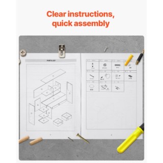 VEVOR Μαύρο Επιτραπέζιο Ράφι 94 x 25.4 x 79.2 cm 3 Επιπέδων για Γρ... VEVOR Μαύρο Επιτραπέζιο Ράφι 94 x 25.4 x 79.2 cm 3 Επιπέδων για Γρ...