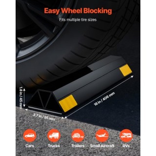 VEVOR Συσκευή Στάθμευσης 406 mm, Σετ 2 Τεμαχίων για Γκαράζ με Ανακλ...