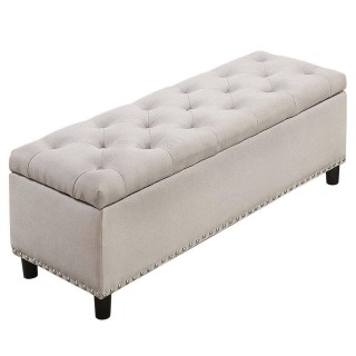 BAKAJI Κασετίνα Πουφ Αποθηκευτικός Πάγκος Σκαμπό Υποπόδιο Ξύλο και... BAKAJI Κασετίνα Πουφ Αποθηκευτικός Πάγκος Σκαμπό Υποπόδιο Ξύλο και...